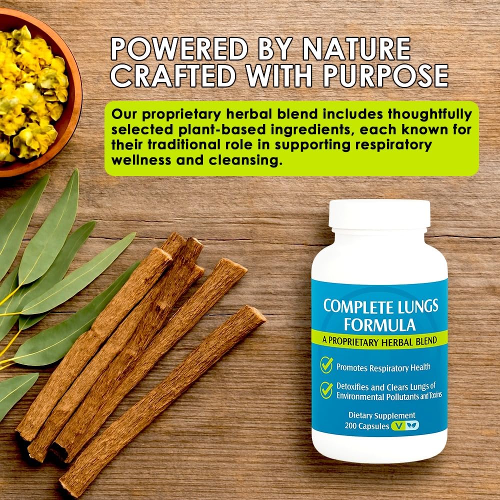 NCB NCB TECHNOLOGY Complete Lungs Formula Capsules, 200 Capsules