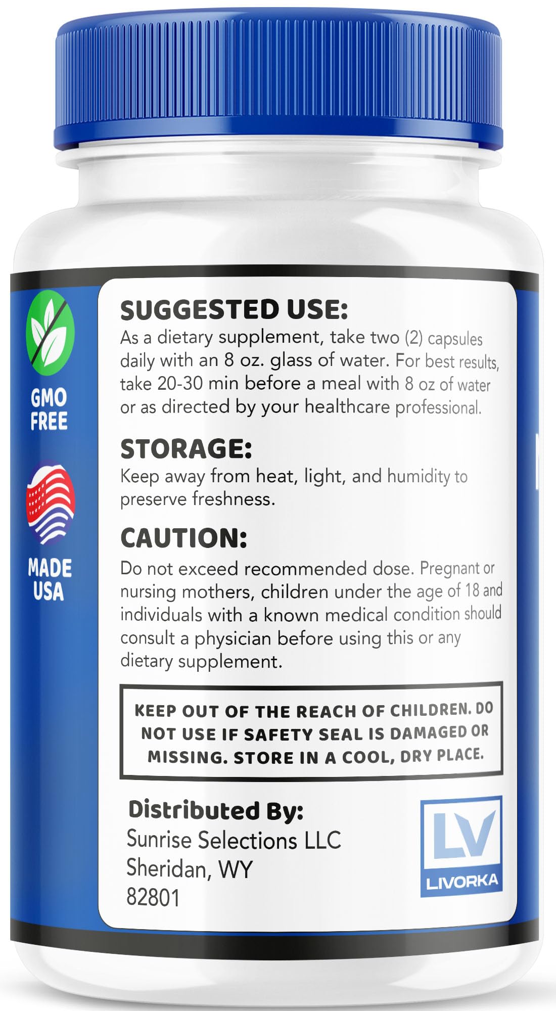 LIVORKA Neuro Thrive Brain Capsules, 120 Capsules