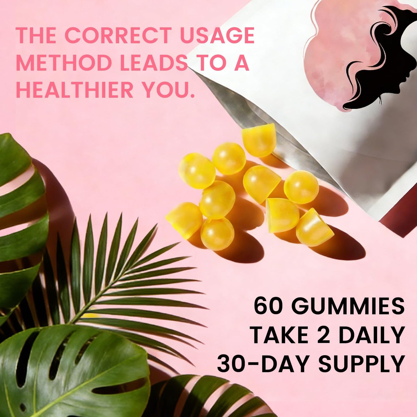 Shytrouy Feminine Balance Gummies for Women, Premium Hawaiian Pineapple with Vitamin C, 60 Count