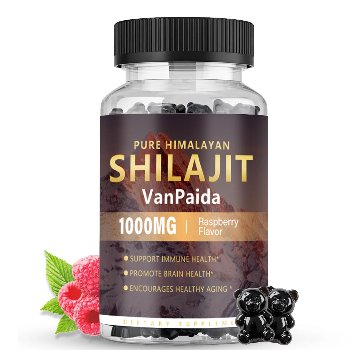Van Paida Sugar Free Shilajit Gummies, 60 Gummies