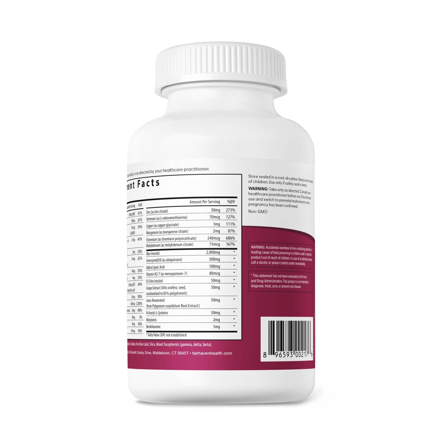 Fairhaven Health FH Pro for Men and Women Combo Capsules, 1 Count
