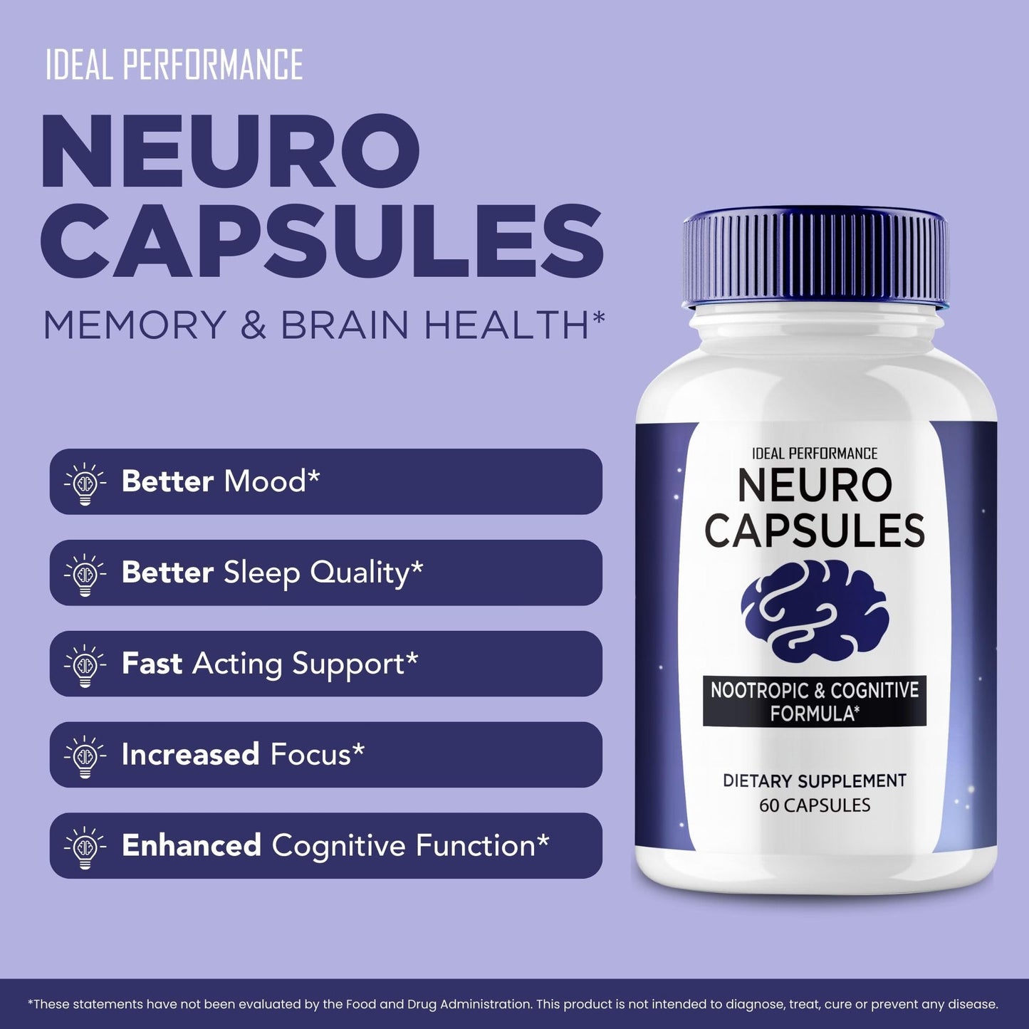 IDEAL PERFORMANCE NeuroCapsules Capsule 180 Capsules
