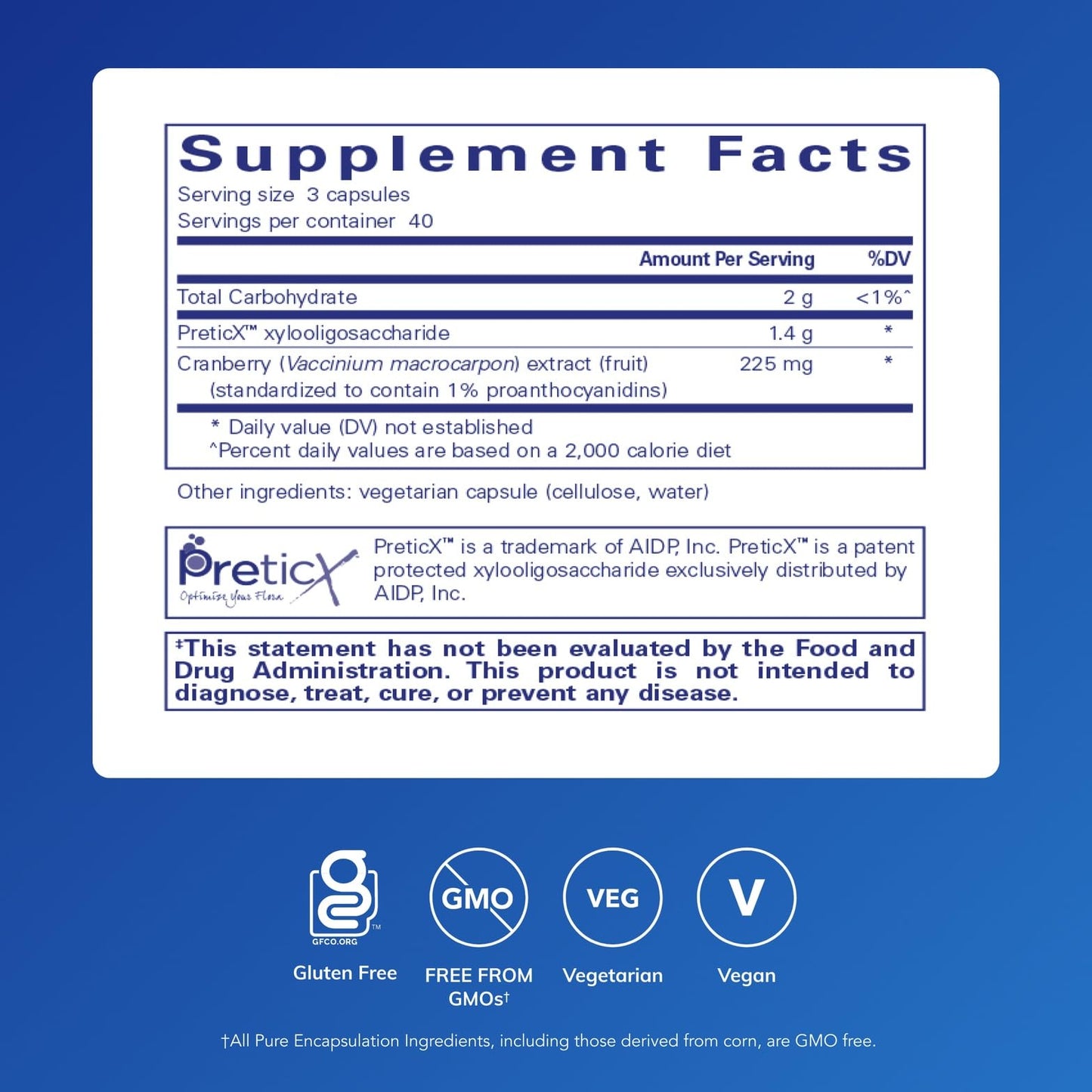 Pure Encapsulations Poly-Prebiotic Capsule 120 Capsules