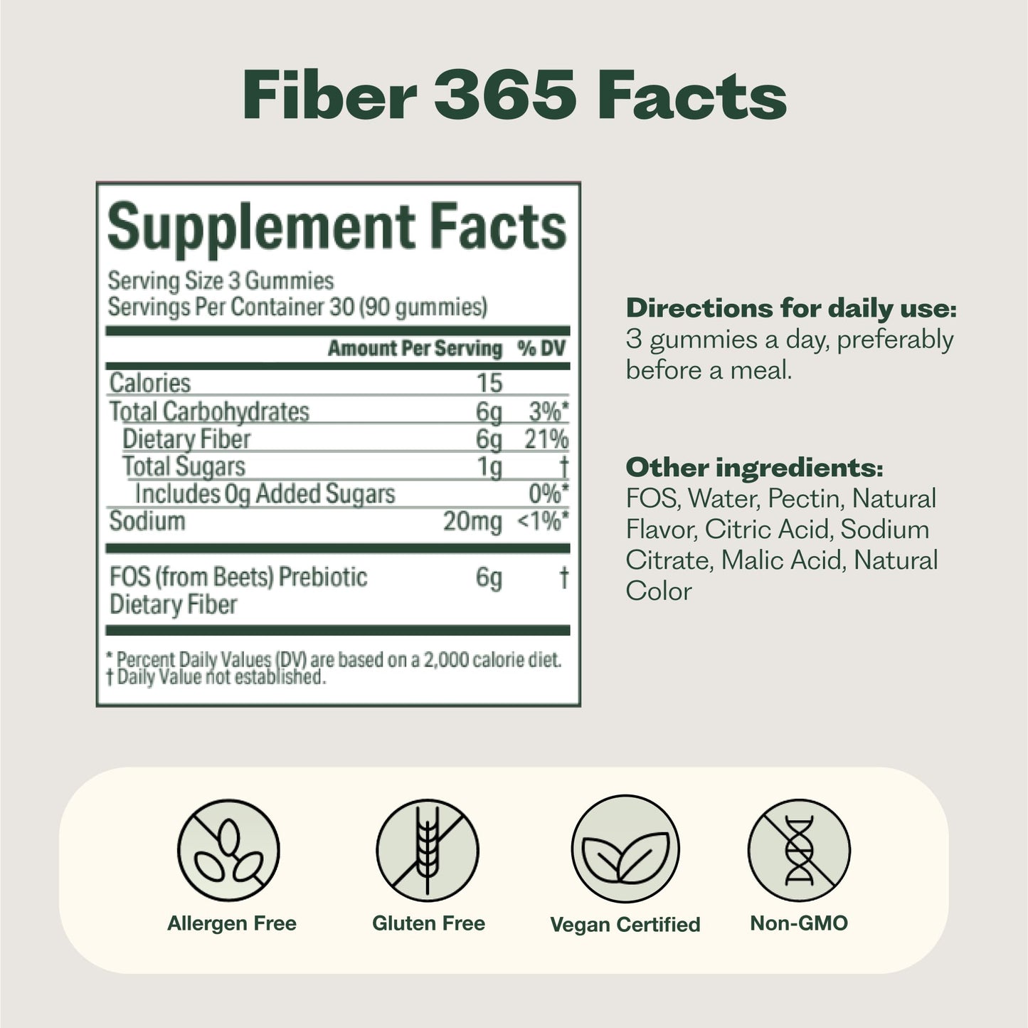 Nature M.D. Fiber 365 Gummies Gummy 1