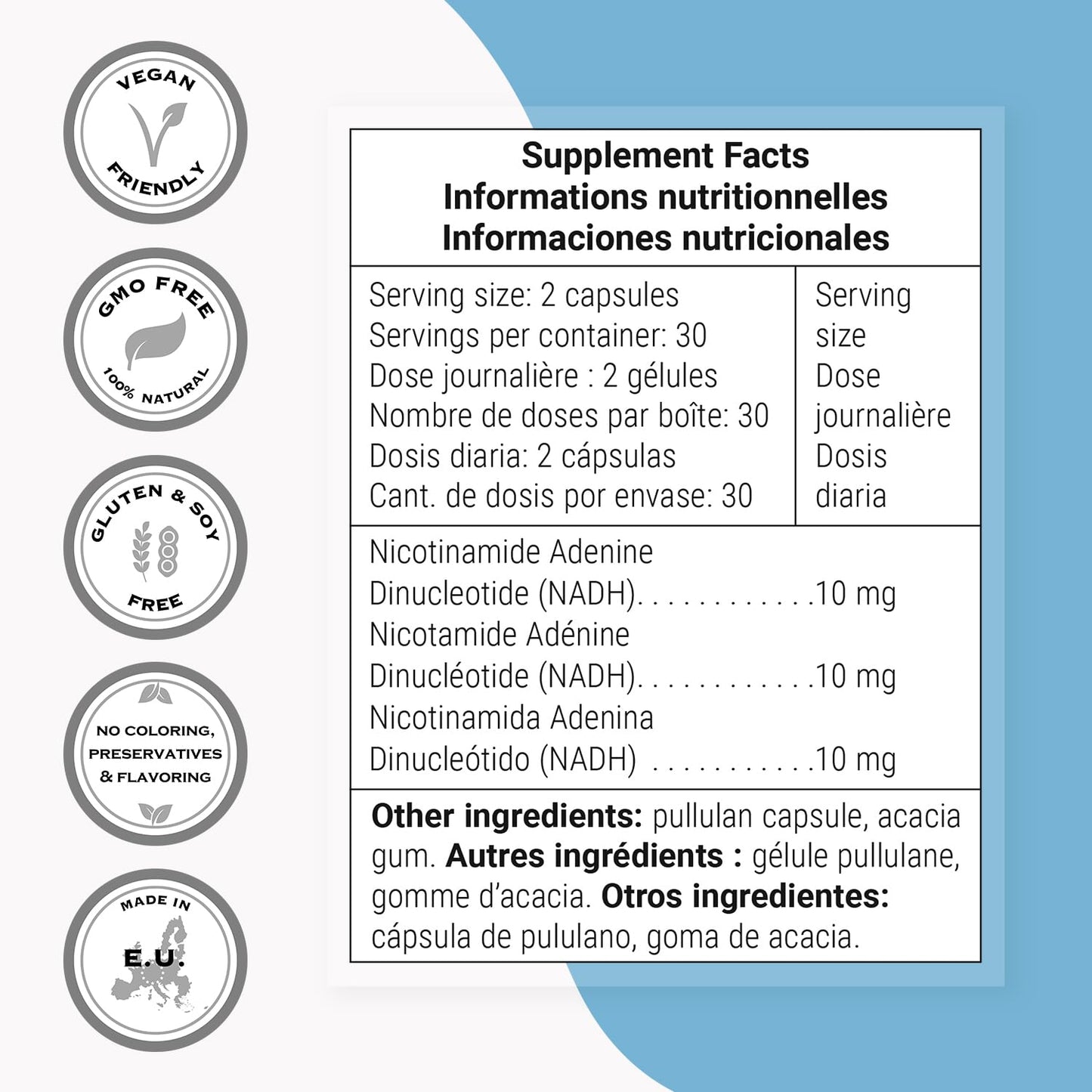 Supersmart NADH 5mg per Day Capsules, 60 Count