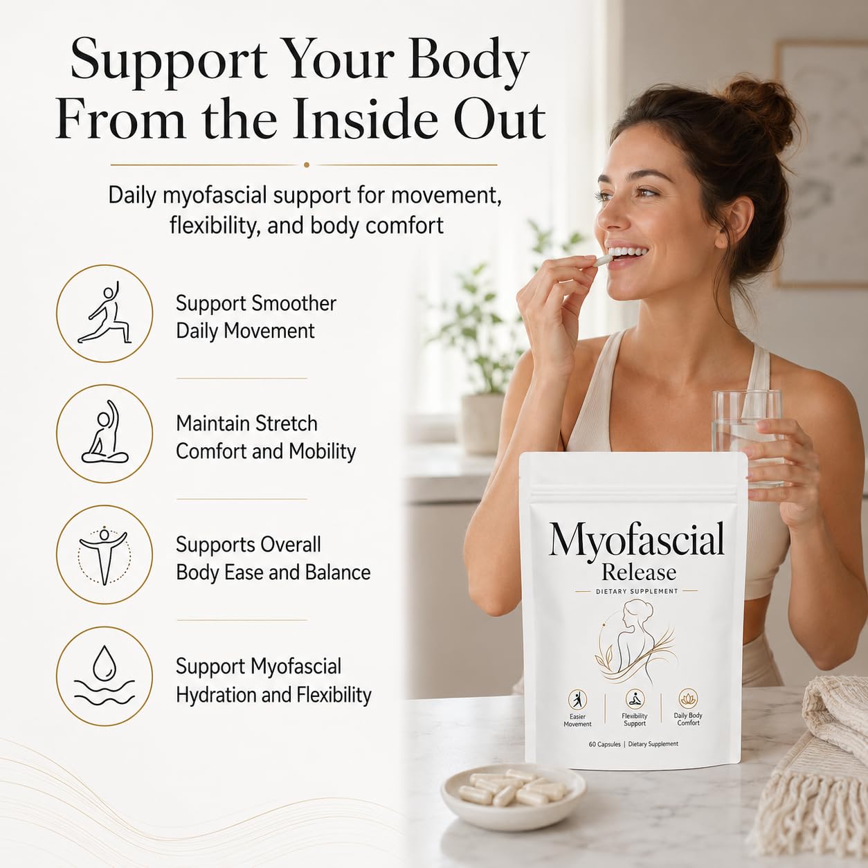 ZRRTXV Myofascial Release Supplement for Fibromyalgia 60 Capsules