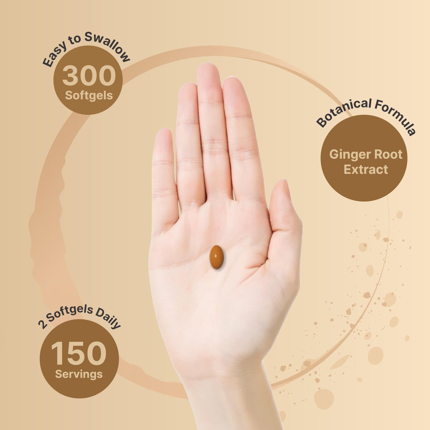 NatureBell Ginger Root Extract with MCT Oil Softgels 300