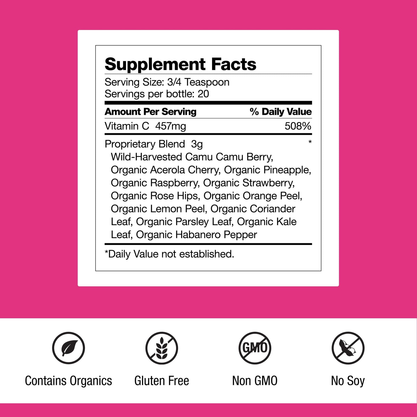 Dr. Schulze's Super-C Plus Powder 2 oz