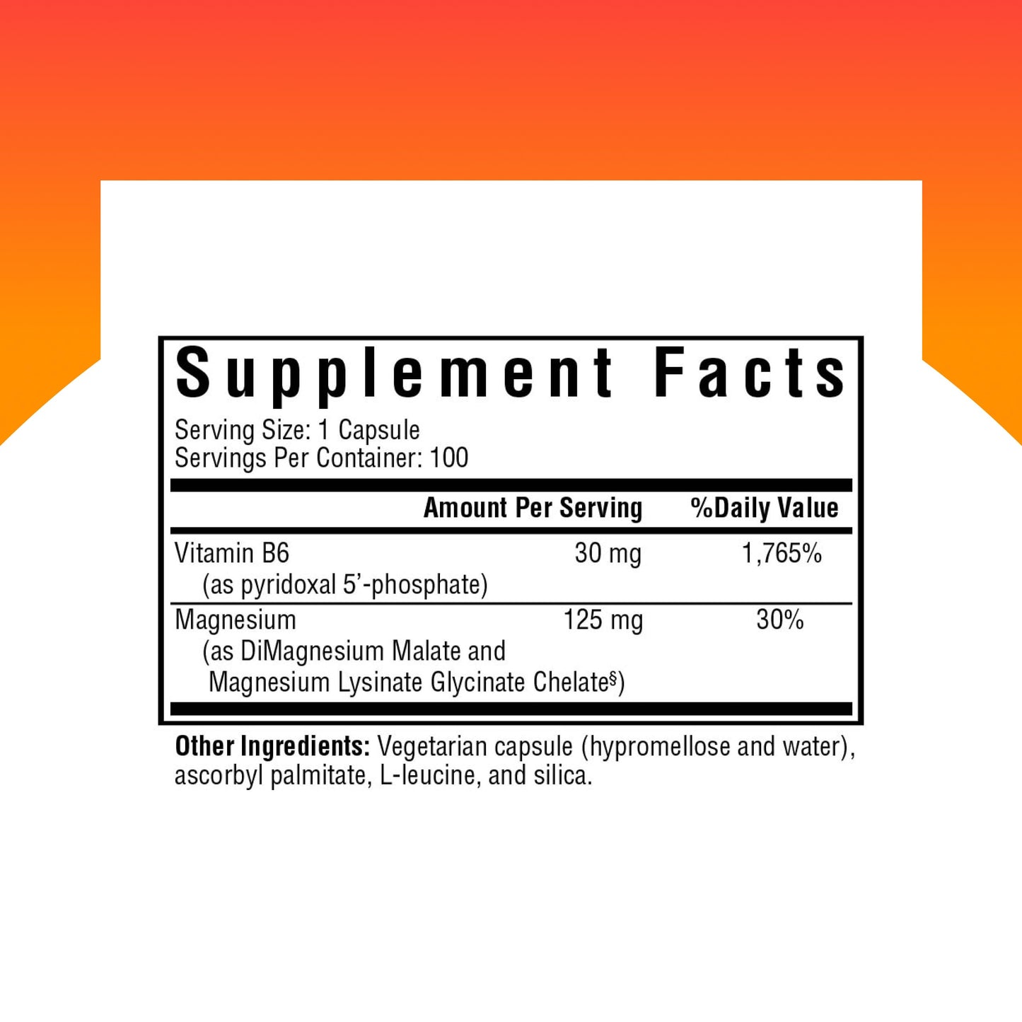 Seeking Health Magnesium Plus with Vitamin B6 Capsules, 100 Count