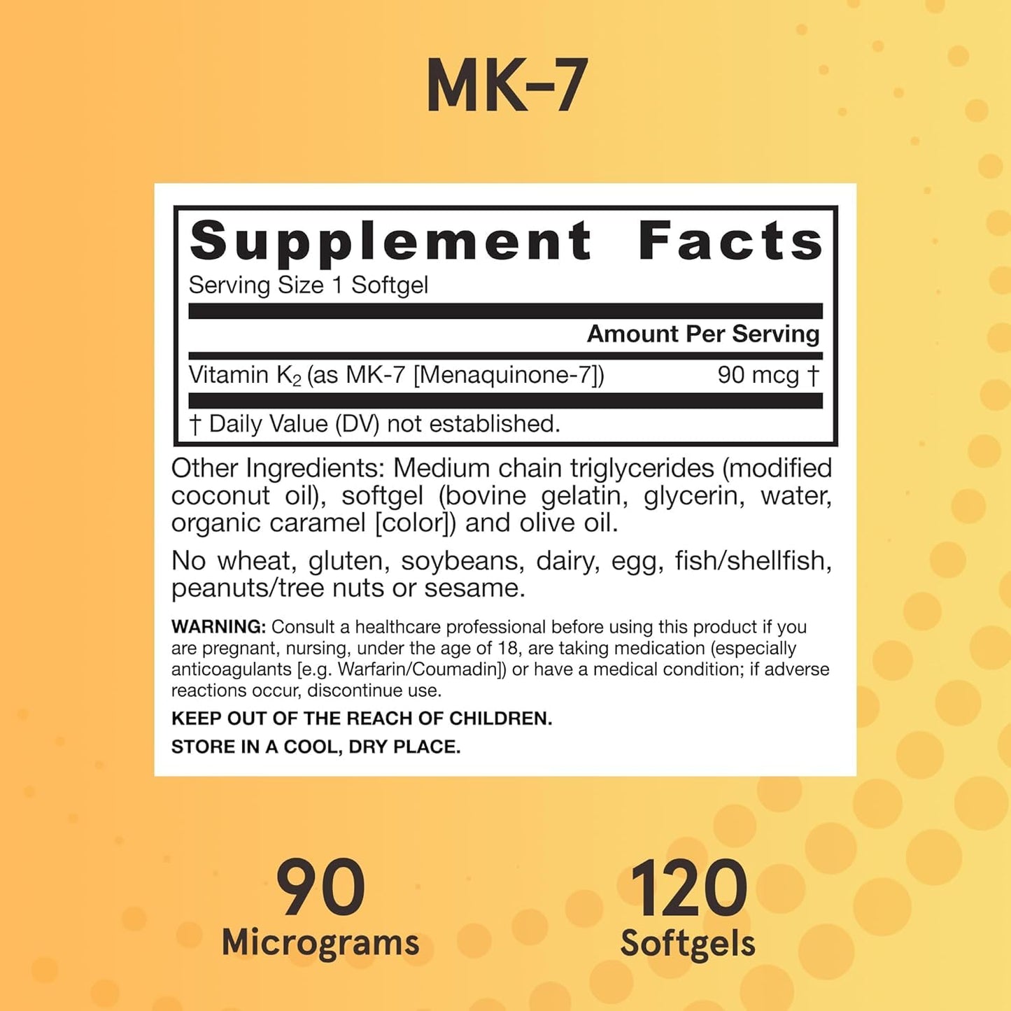 Jarrow Formulas MK-7 90 mcg Vitamin K2 Softgels, 240 Count