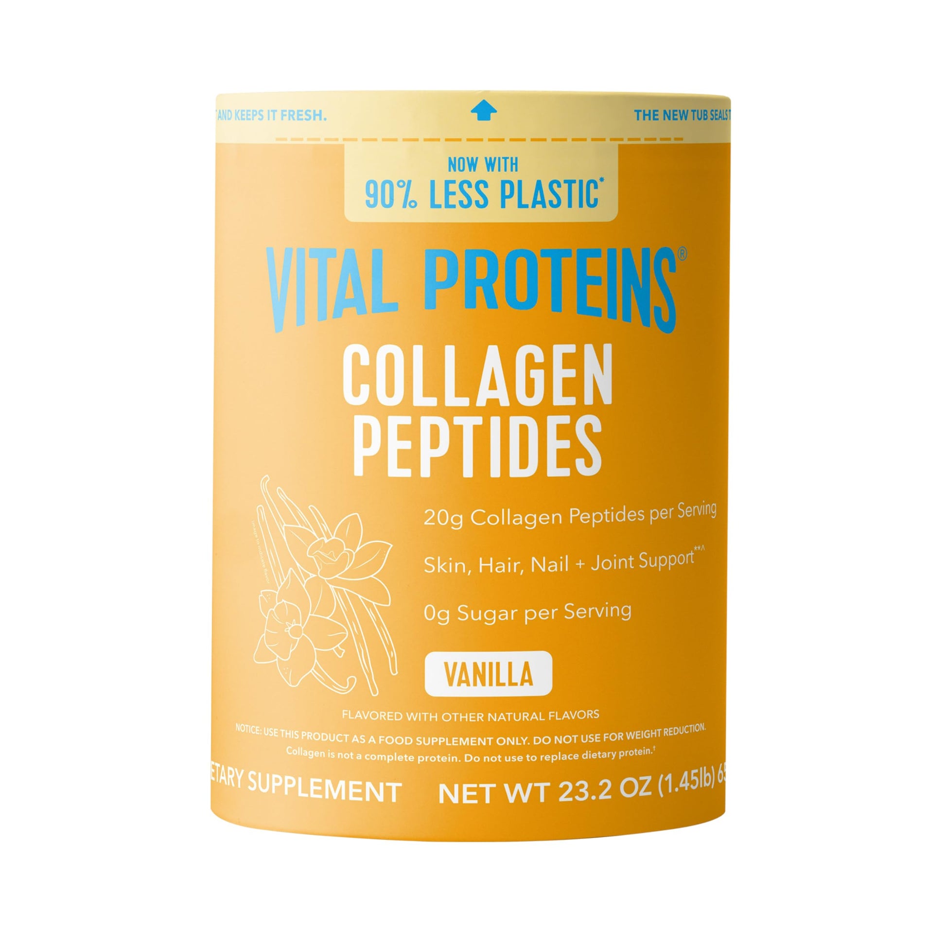 Vital Proteins Collagen Peptides Powder Vanilla 23.2 Ounces