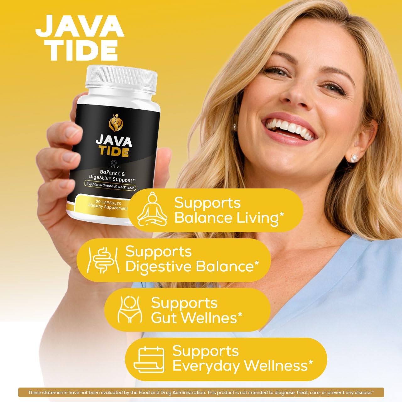 OVICIA Java Tide Capsules, 180 Capsules