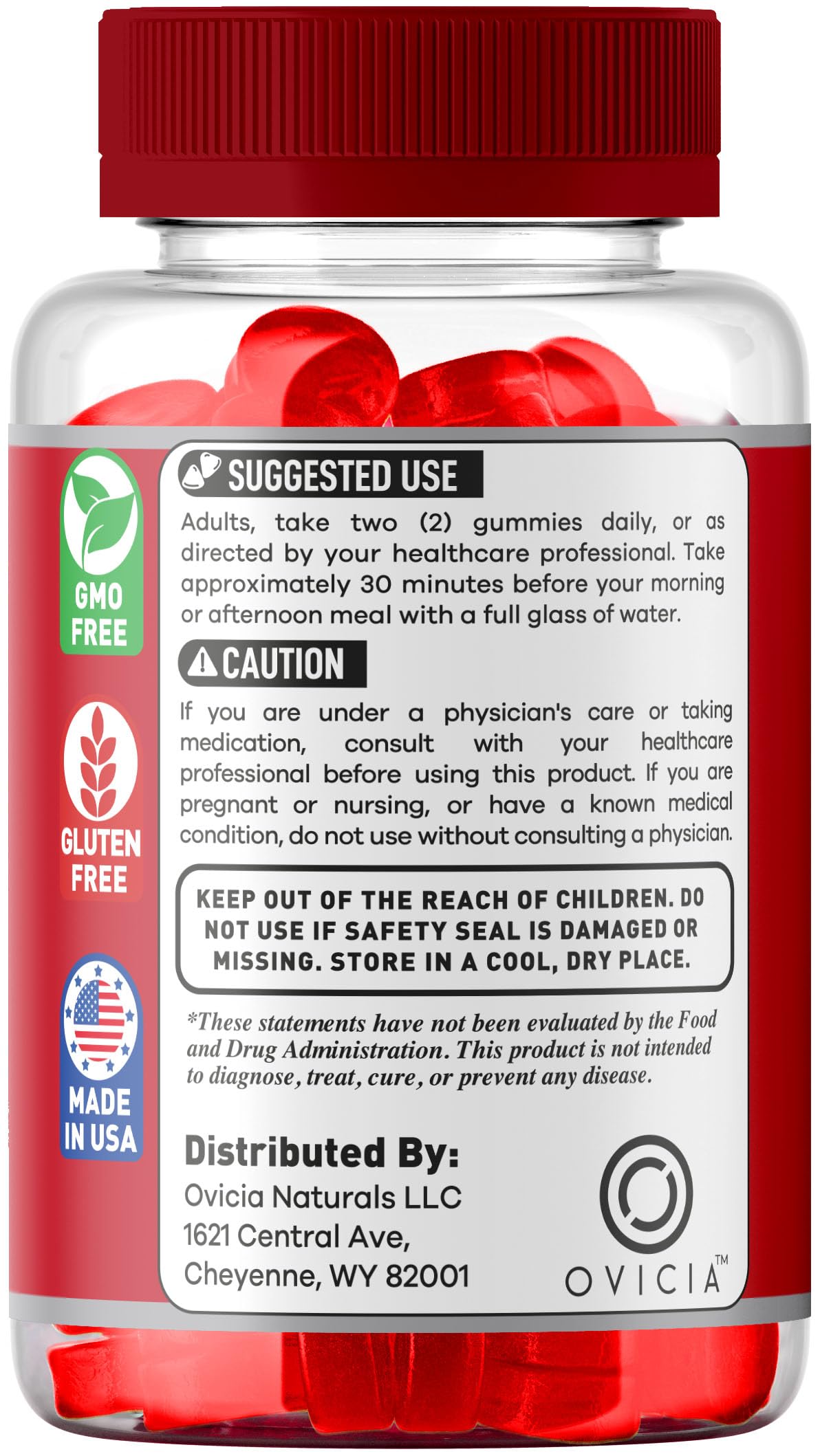 OVICIA Gluco Off 60 Gummies