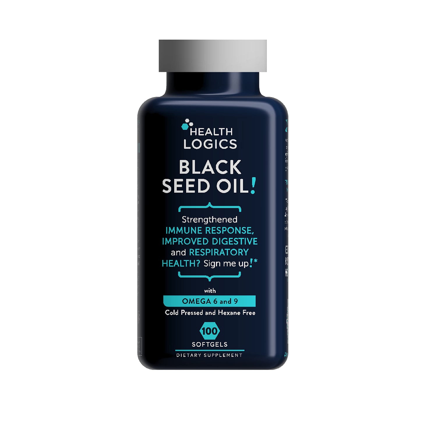 Health Logics Black Seed Oil Capsules 100 Count