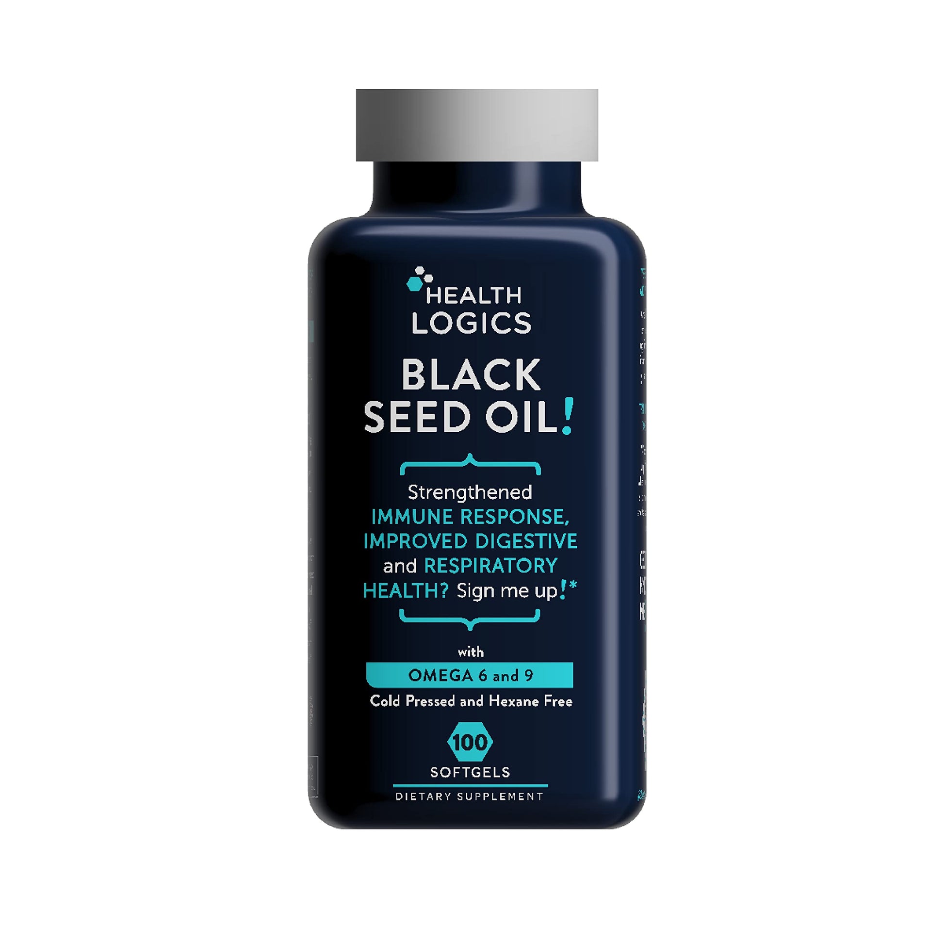 Health Logics Black Seed Oil Capsules 100 Count