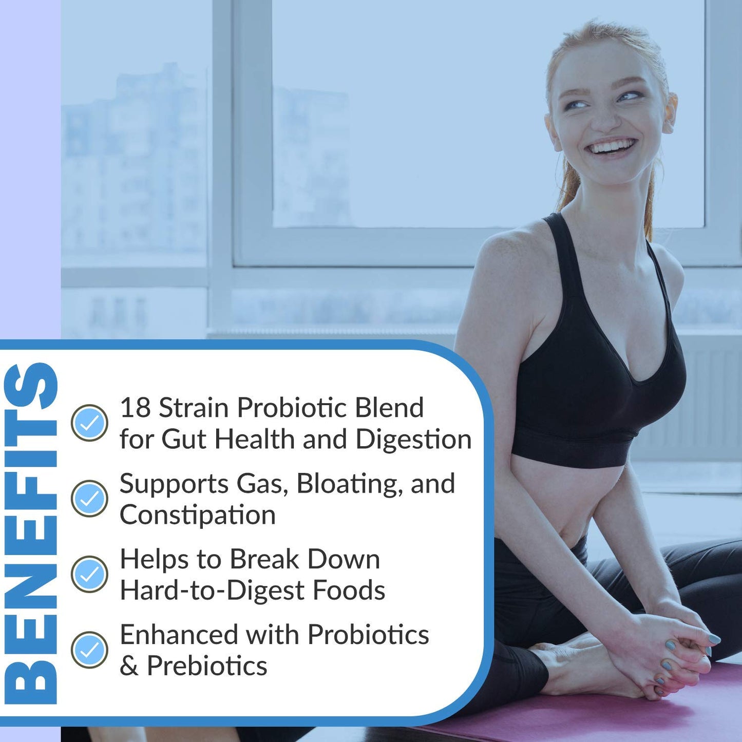 Instant Brands Digest Complete 2-in-1 Probiotic Digestive Enzymes Capsule 60 Capsules