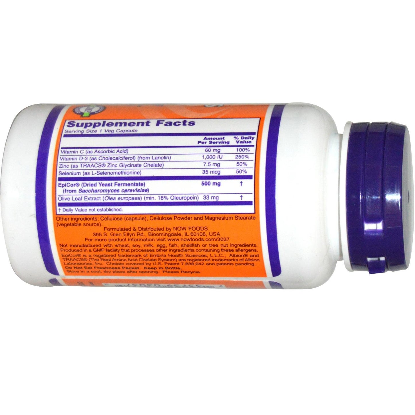 NOW Foods EpiCor Plus Immunity Capsule 60-count