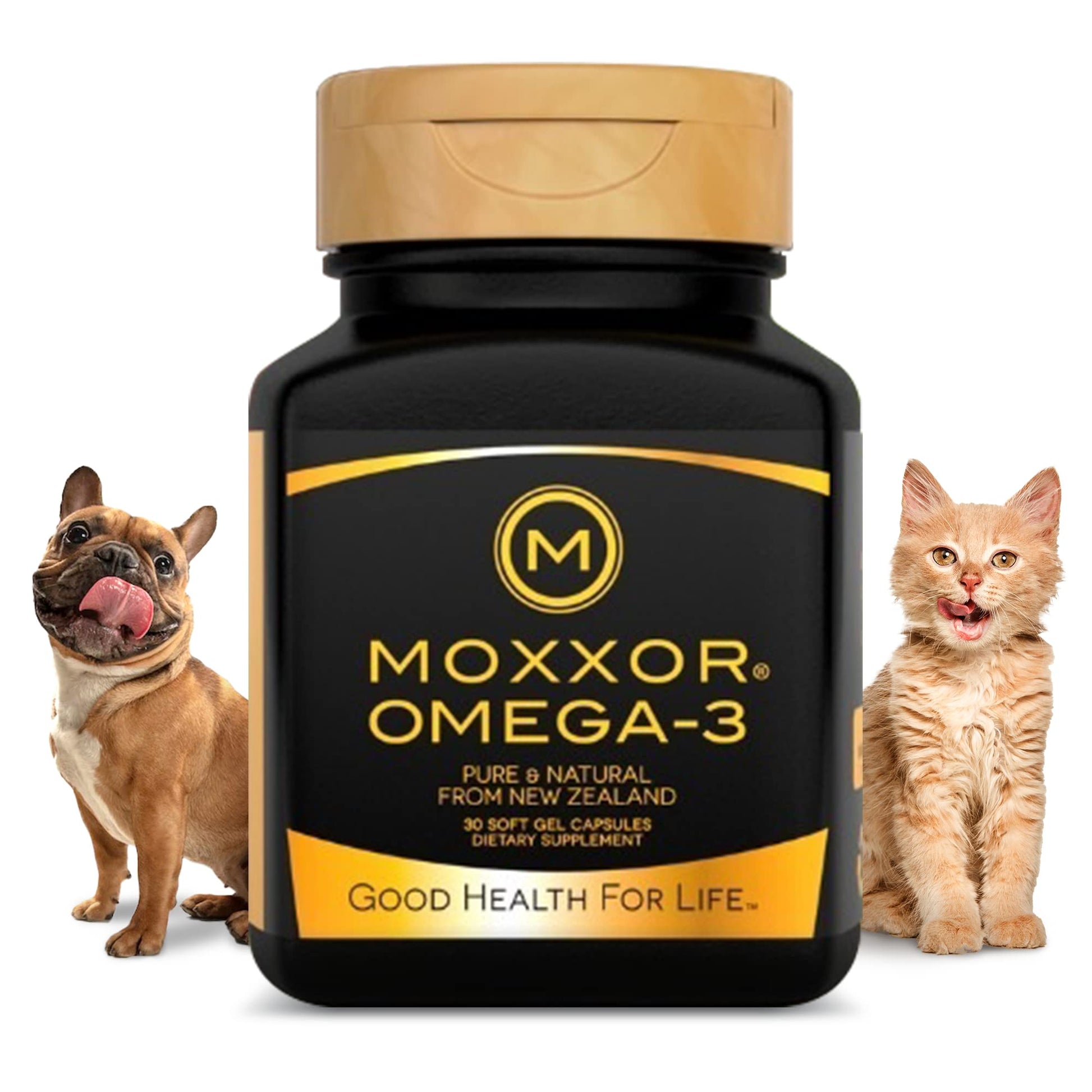 Moxxor Omega 3 for Dogs and Cats Soft Gels, 60 Soft Gels
