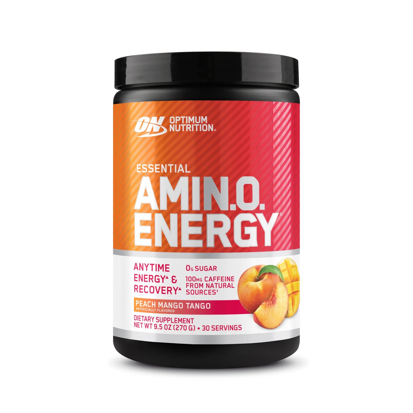 Optimum Nutrition Amino Energy Pre Workout with Green Tea, BCAA, Amino Acids, Keto Friendly, Green Coffee Extract Energy Powder - Peach Mango Tango 9.5 Ounce