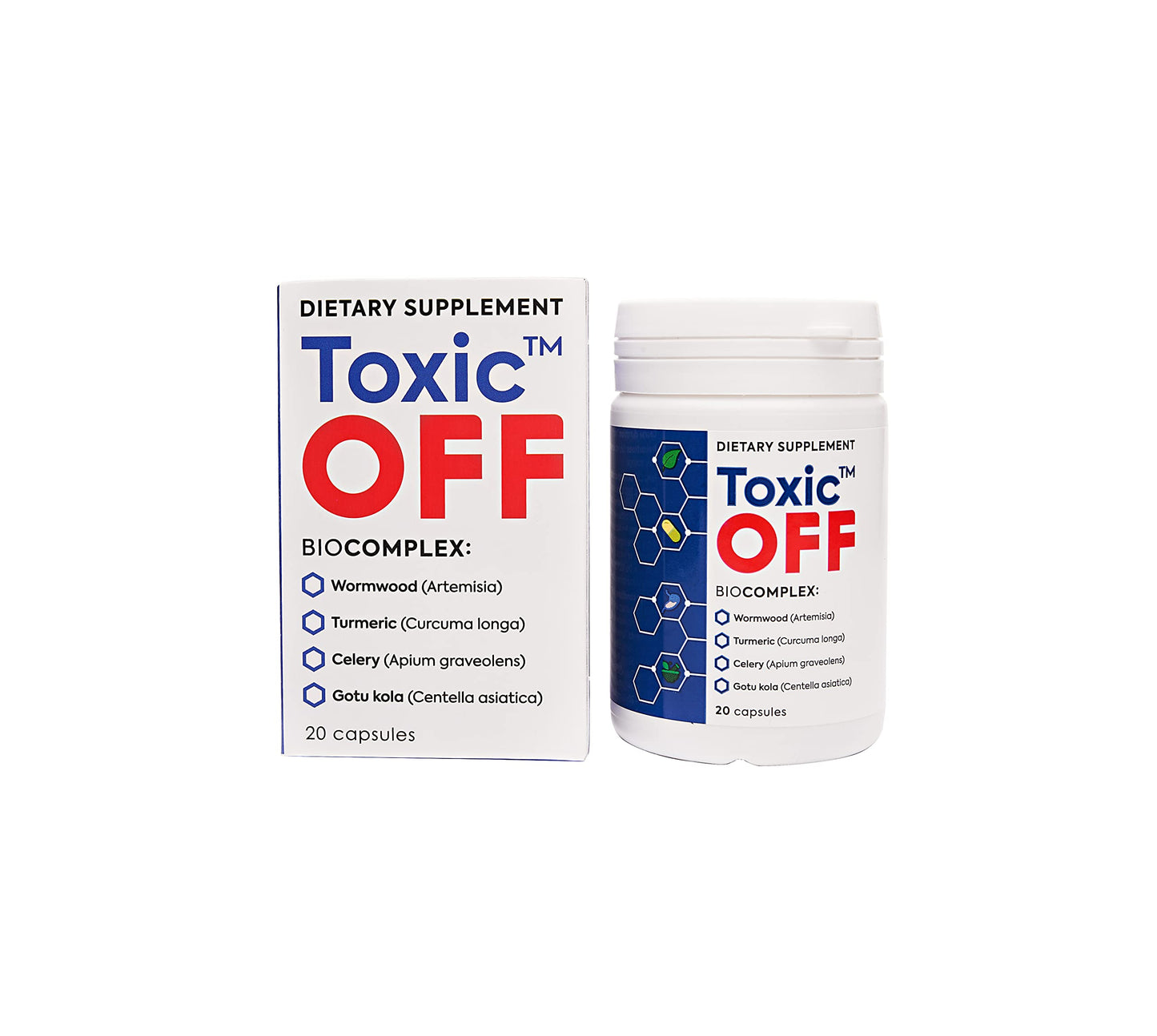TOXIC OFF Daily Easy Swallow Capsules, 20 Count