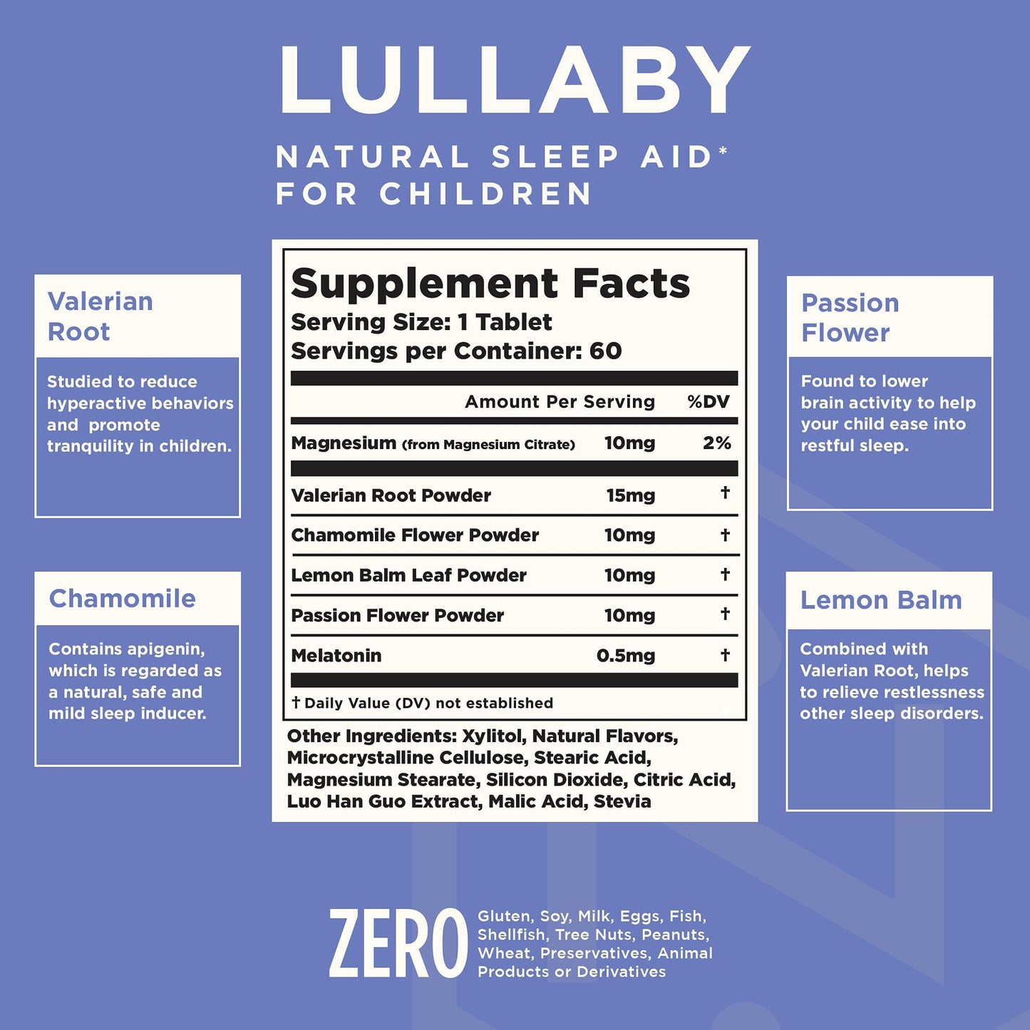 Nuvana Lullaby Chewable Tablets, 60 Count