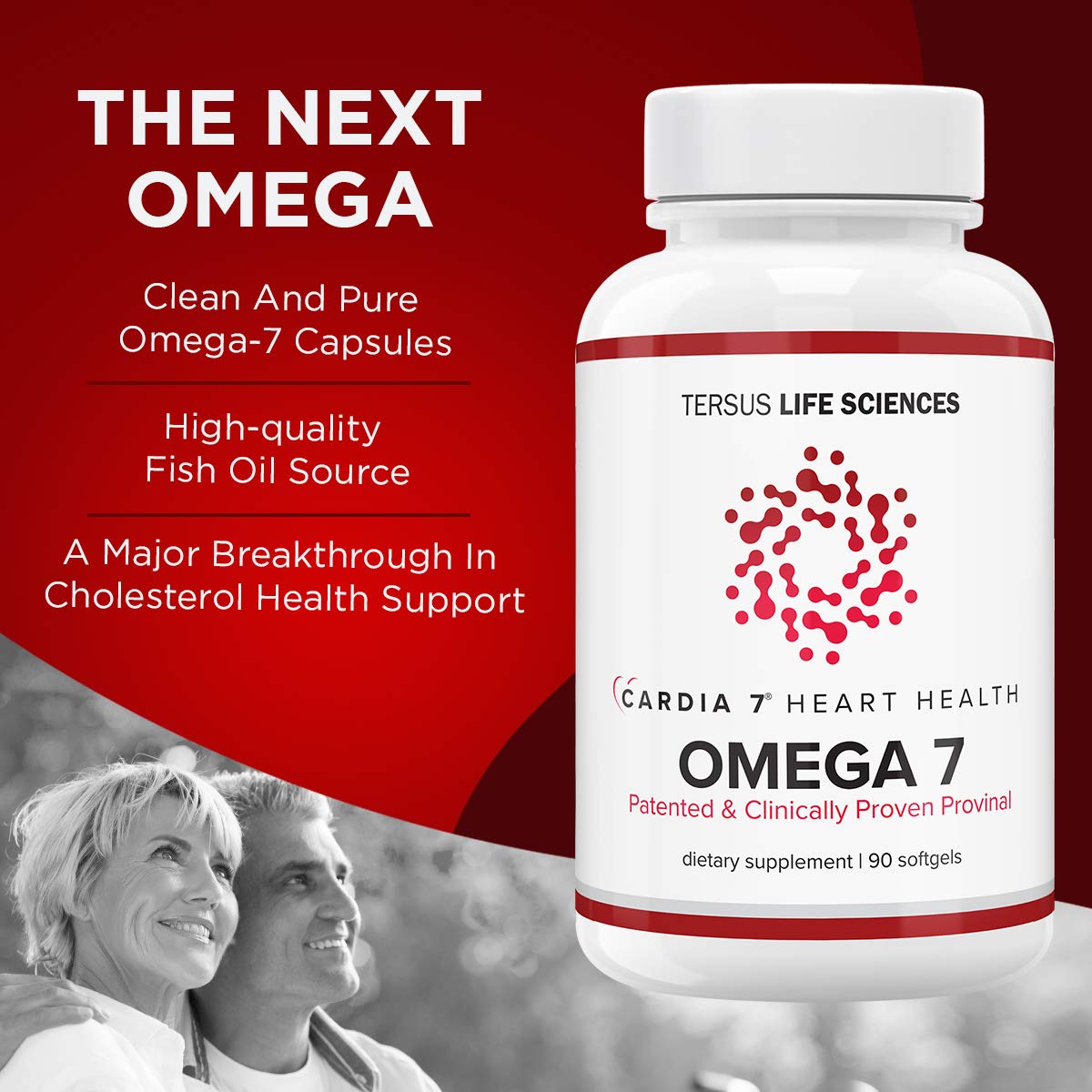 CARDIA7 Heart Health Omega 7 Softgel 1 Count
