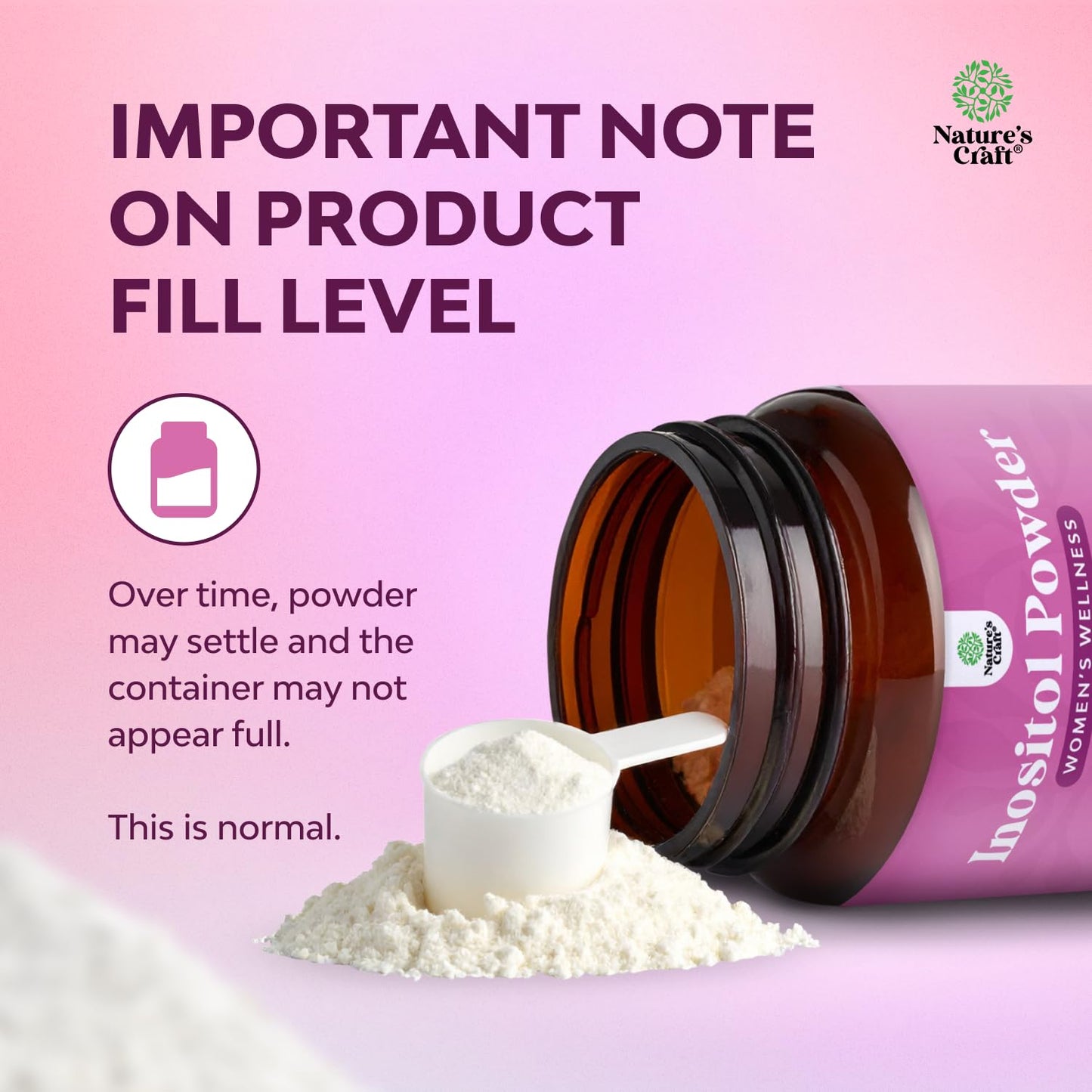 Natures Craft Inositol Powder 16 Ounce