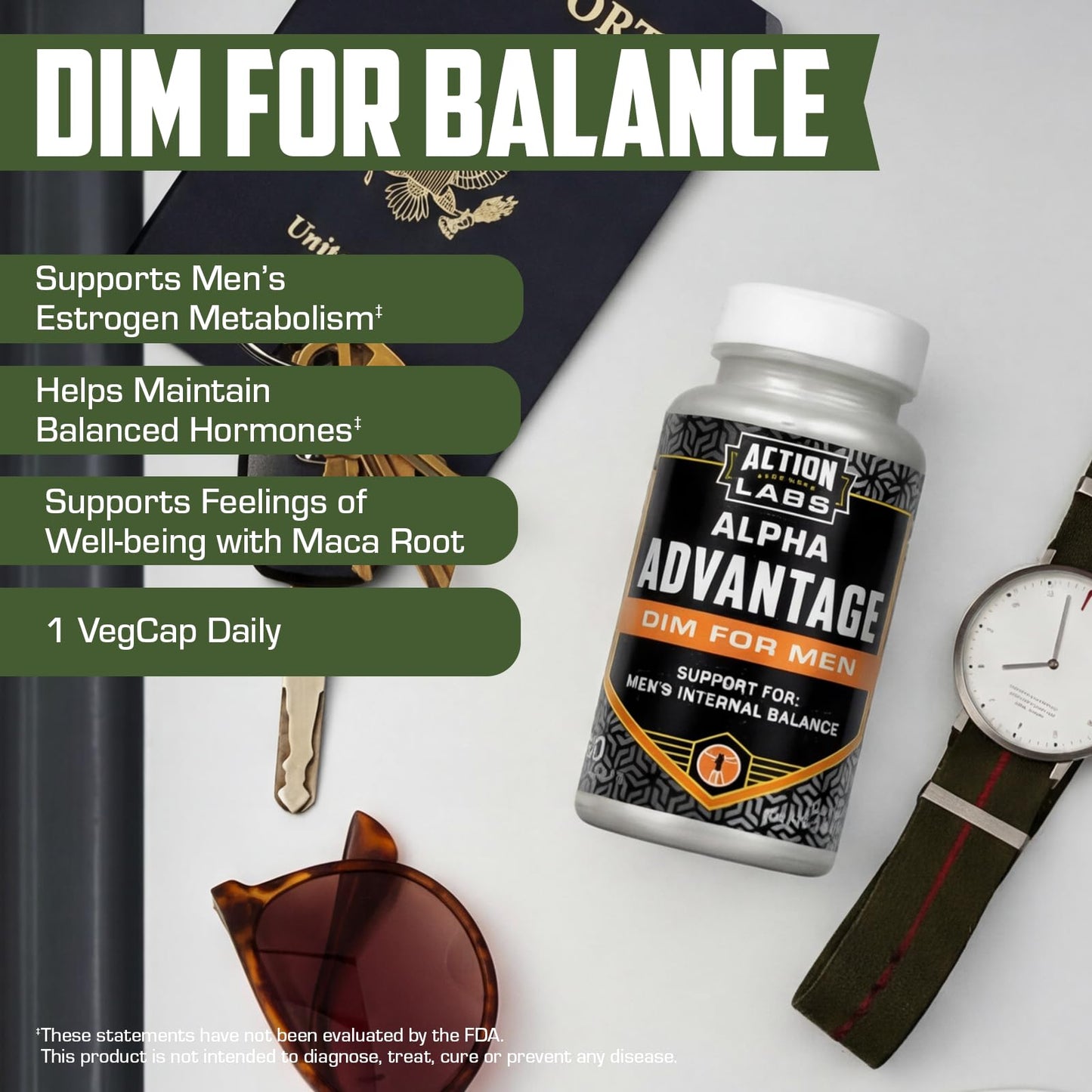 Action Labs DIM for Men Alpha Advantage Powder 1