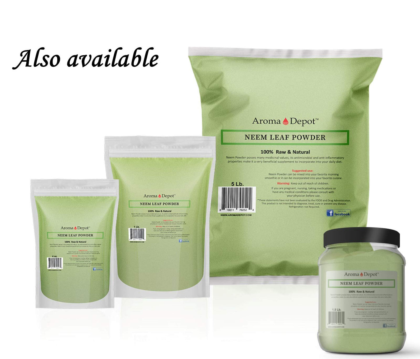 Aroma Depot Neem Leaf Powder 16 oz