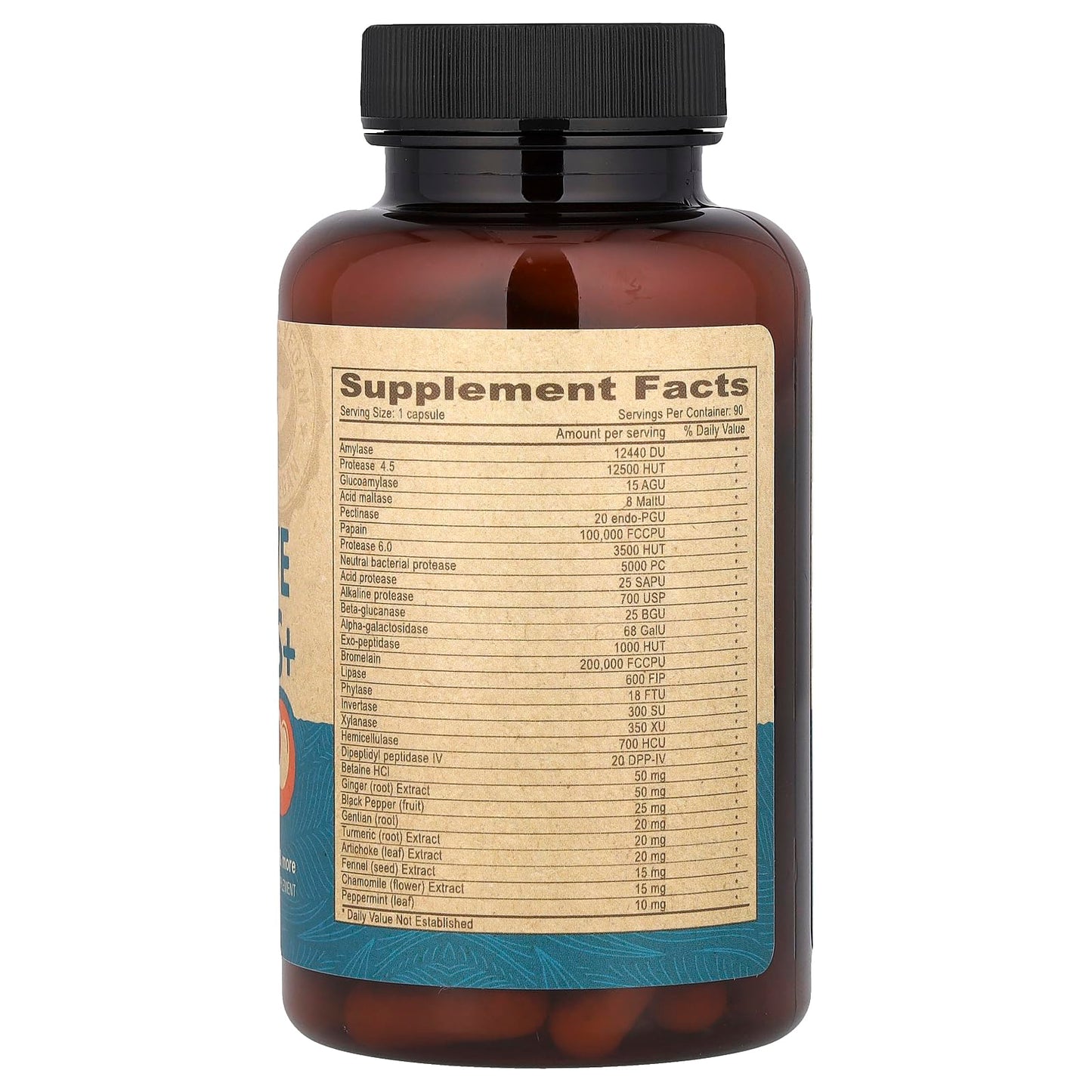 DEVA Vegan Digestive Enzymes+ Capsules, 90 Capsules