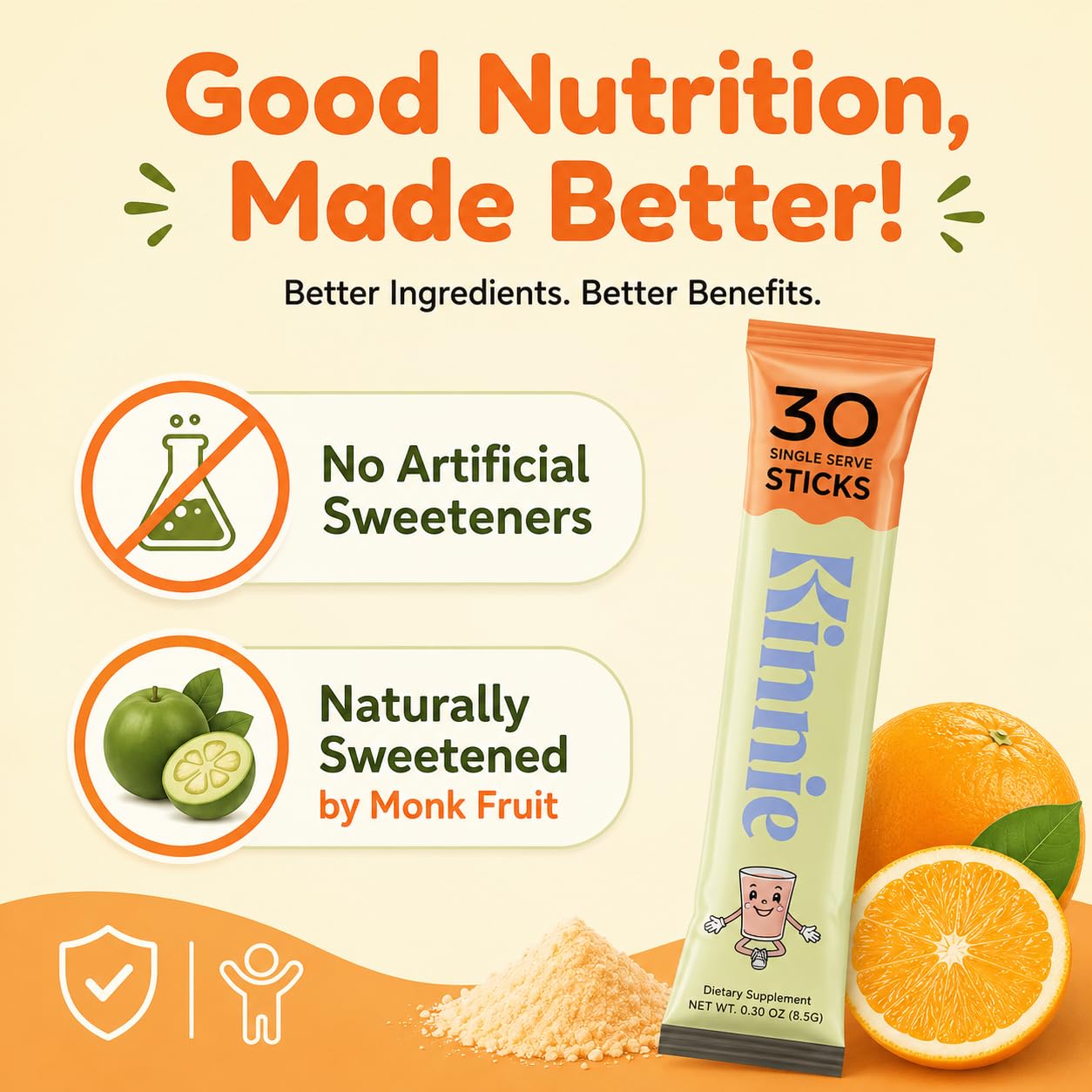Kinnie Kids Multivitamin with Probiotics Powder 30
