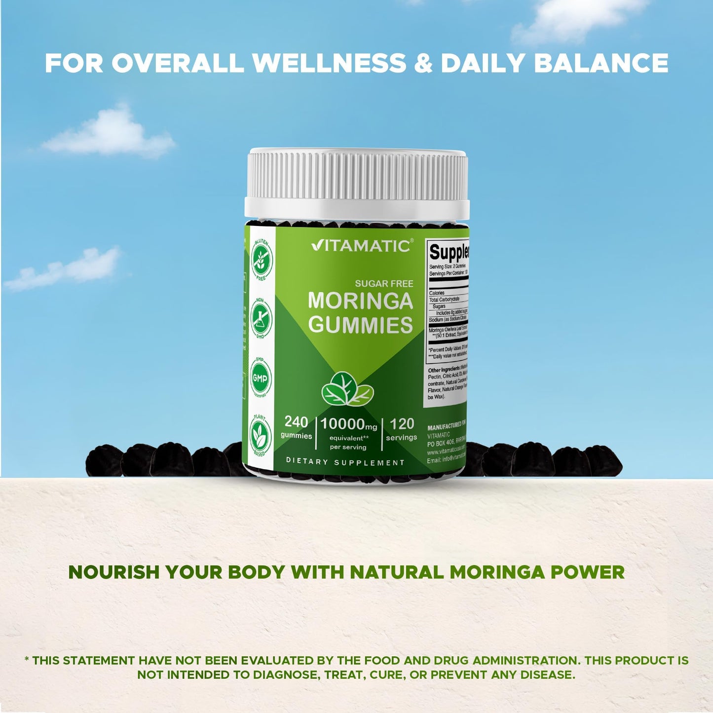 Vitamatic Moringa Gummies 240 Gummies