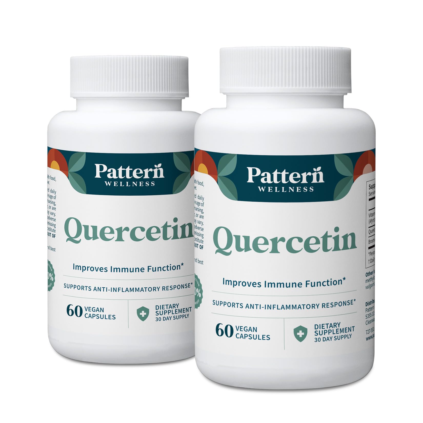 Pattern Wellness Quercetin Supplement Capsules 120