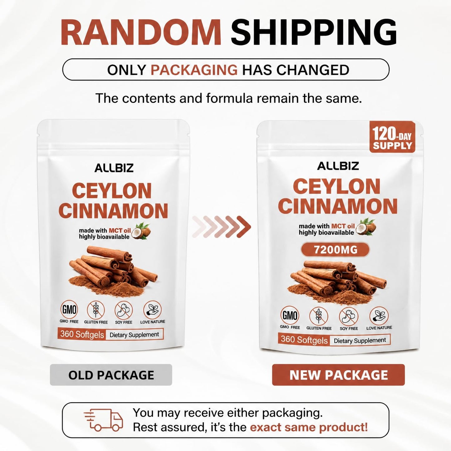 ALLBIZ Ceylon Cinnamon Softgels 360 Count