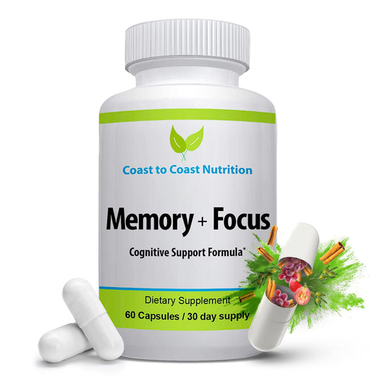 Coast to Coast Nutrition Brain Supplement Capsules 60 Count