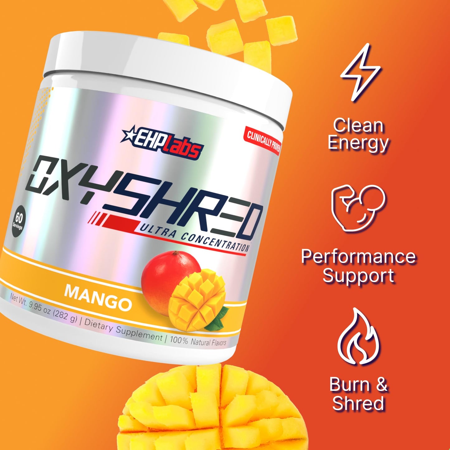 EHP Labs OxyShred Pre Workout Powder 10.37 Ounce