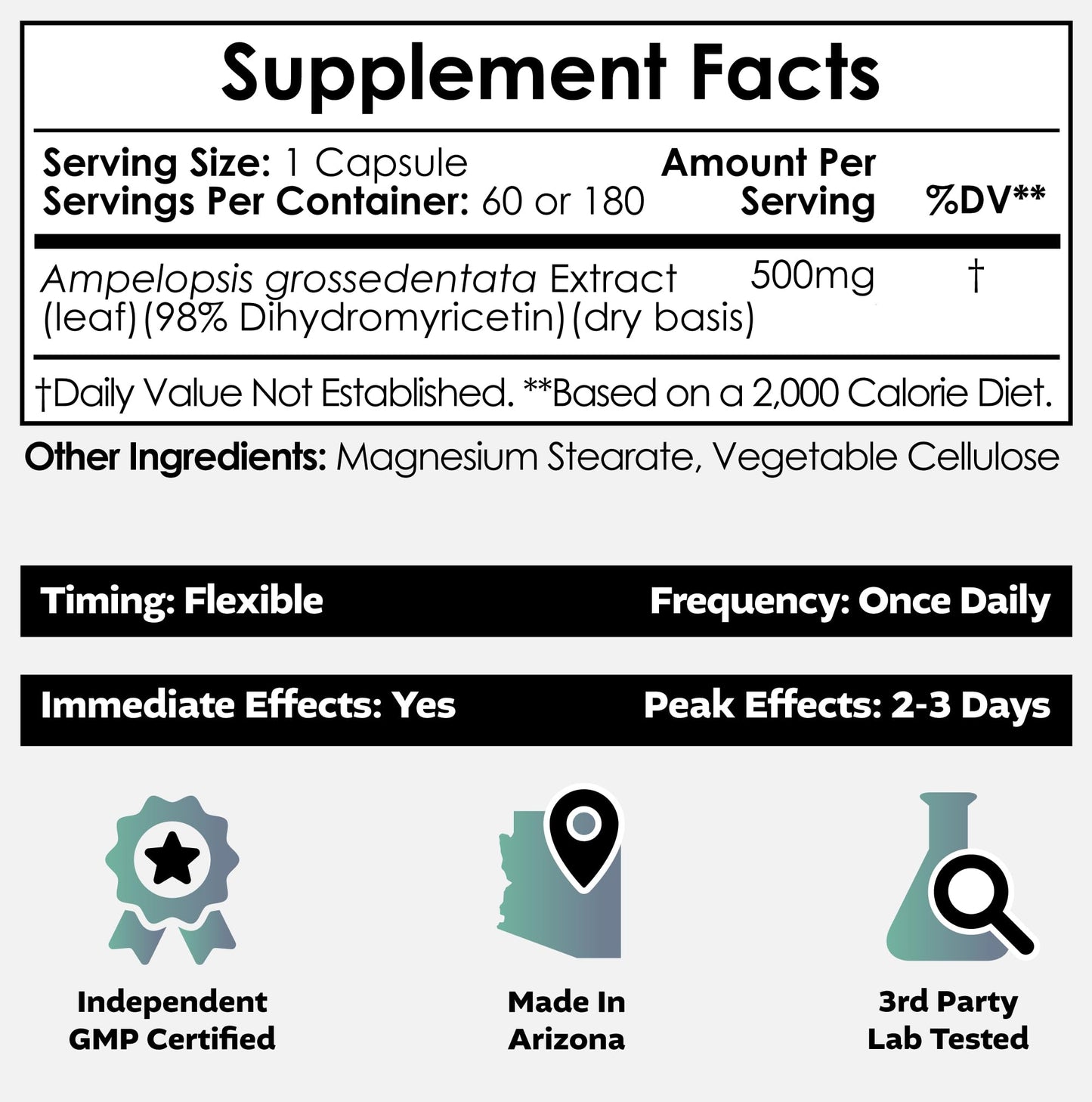 Nootropics Depot Dihydromyricetin (DHM) Capsules 60 Count
