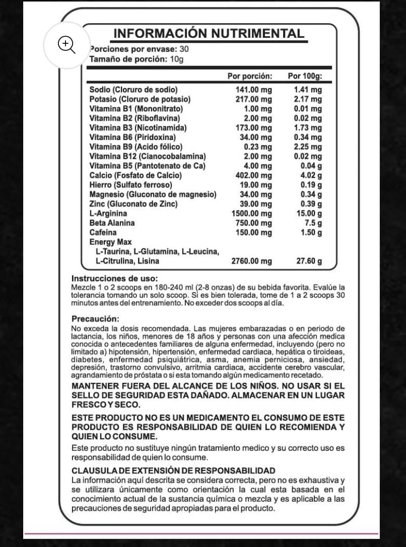 FGAFITNESS Pre-Workout Powder 1