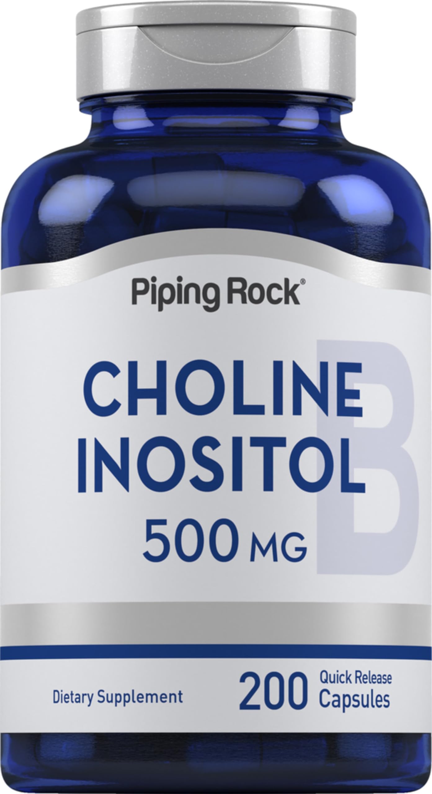 Piping Rock Choline Inositol Supplements Capsules 200 Count