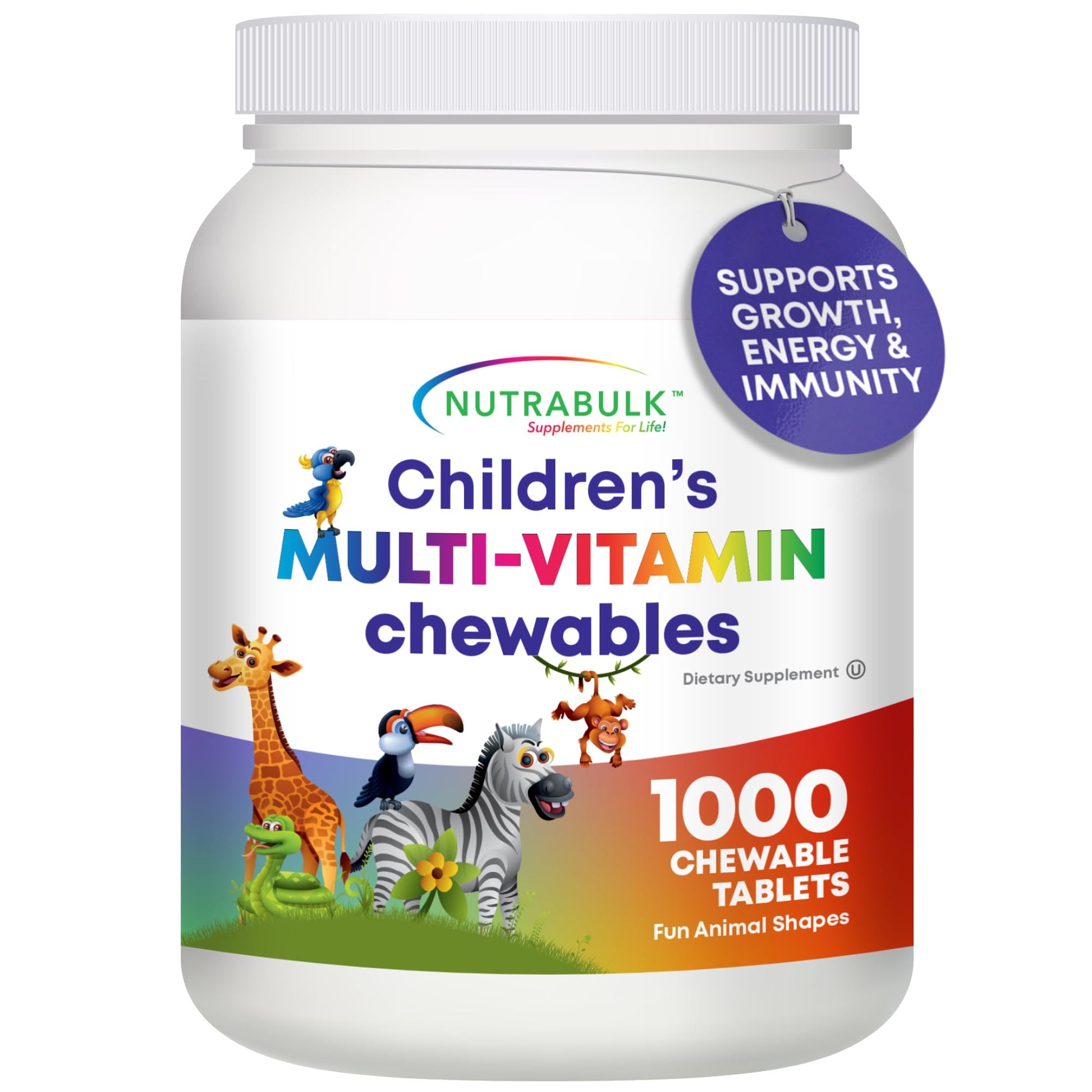 NutraBulk Kids Multivitamin Tablet 1000 Count