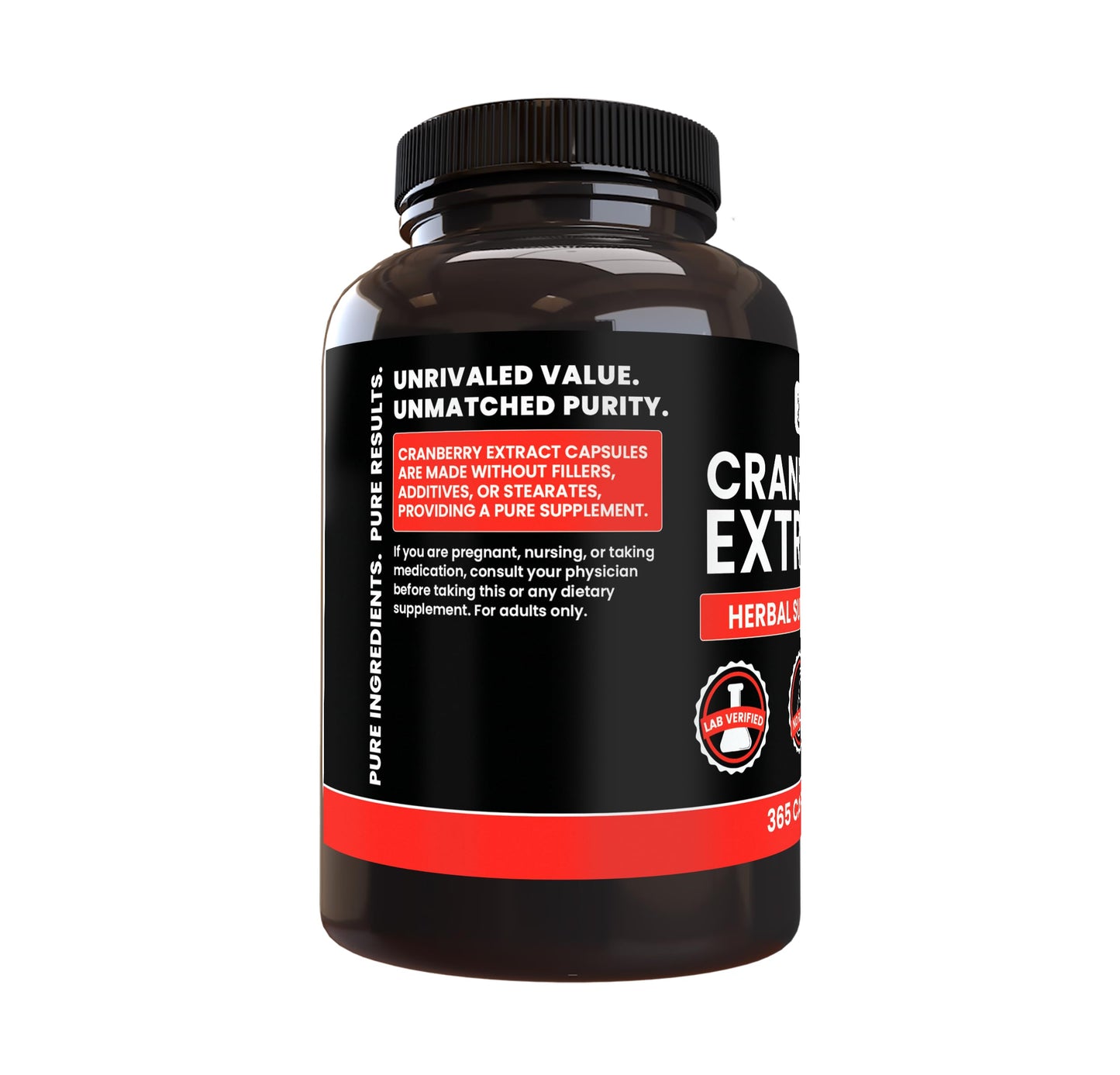 Pure Organic Ingredients Cranberry Extract Capsules 365