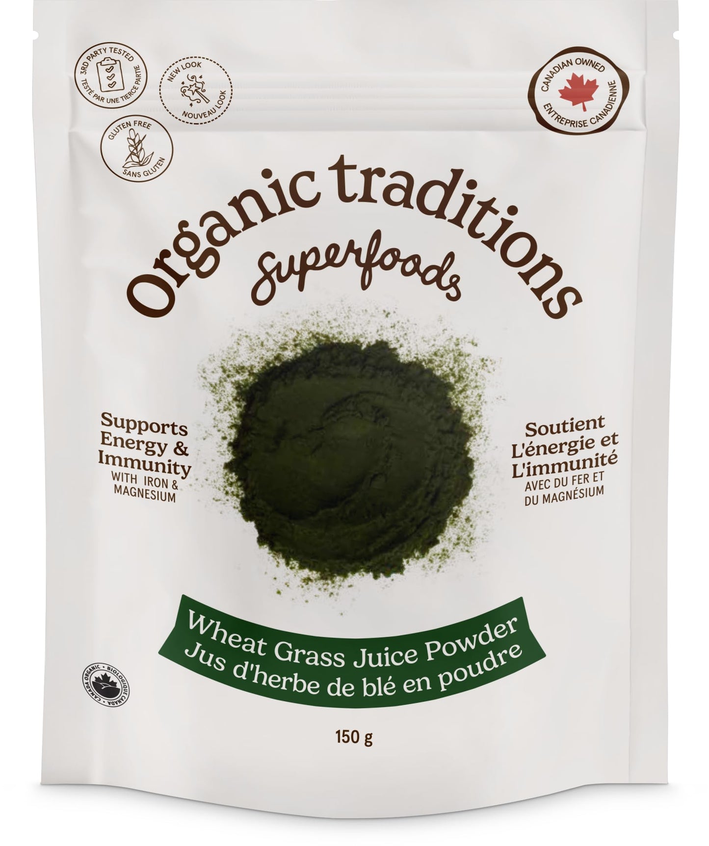 Organic Traditions Organic Wheat Grass Juice Powder 5.3 Ounce