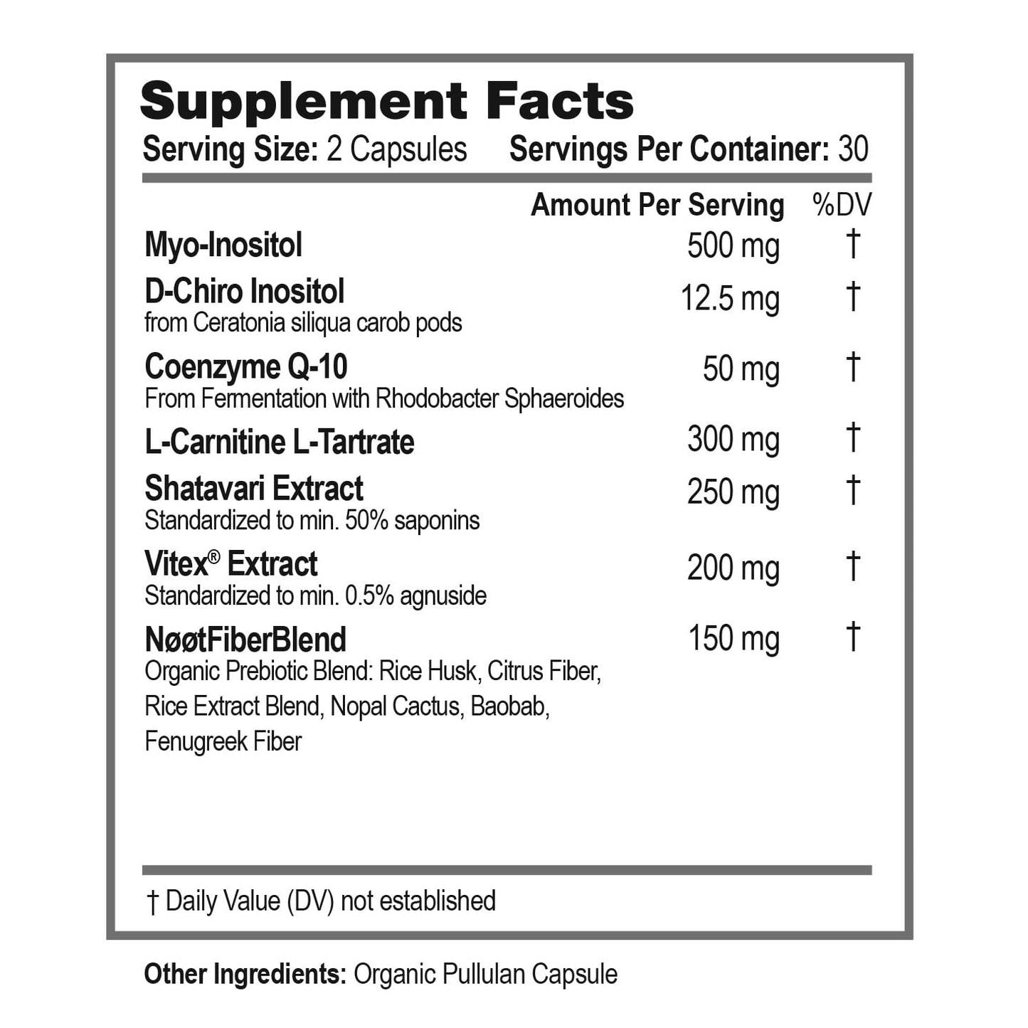 NØØT Conception & Female Fertility Support Capsule, 60 Count