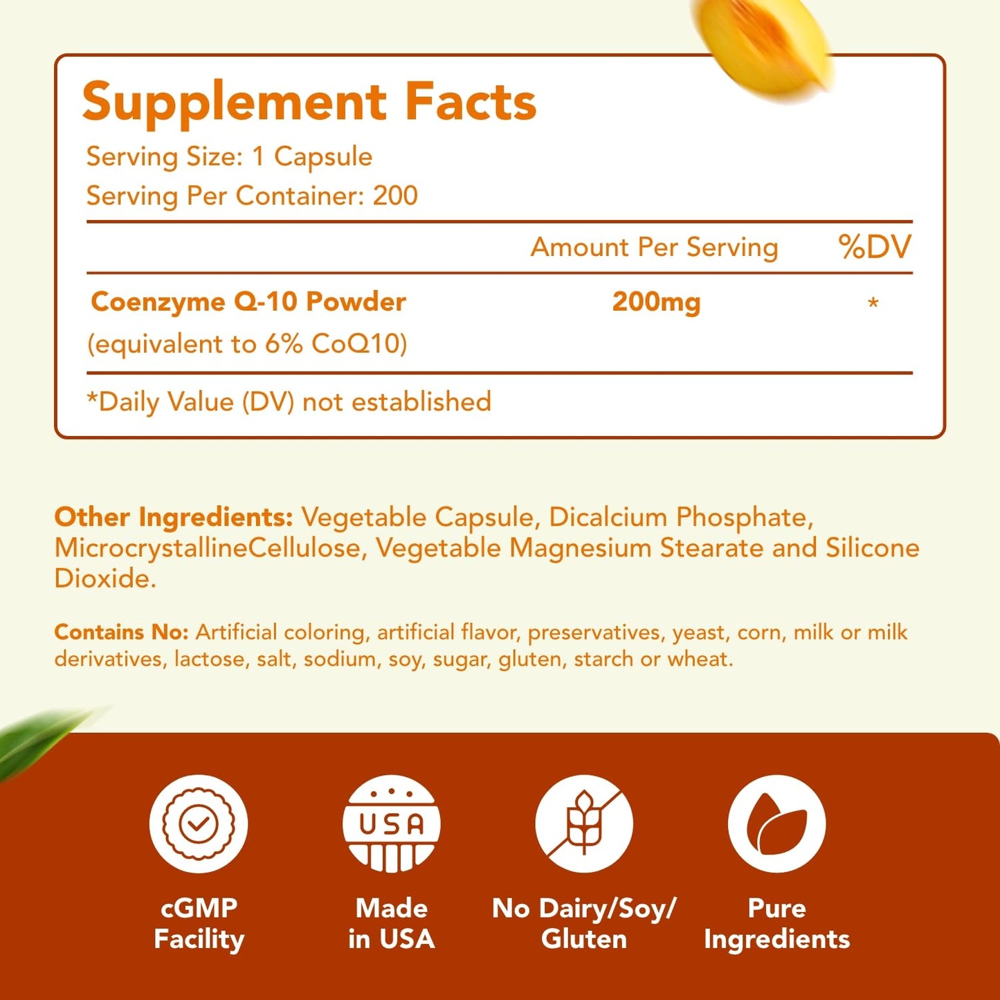 HealthyWayRx Coenzyme Q10 200mg Capsules, 200 Count