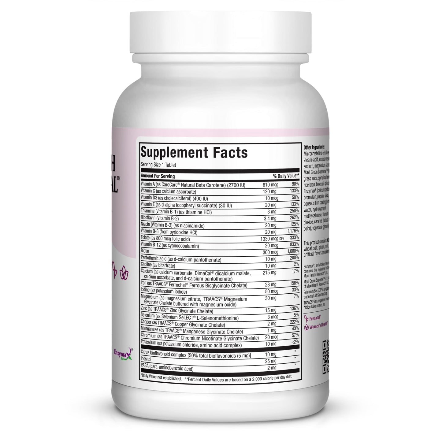 Maxi Health Prenatal Vitamins for Women Tablets 120 Count