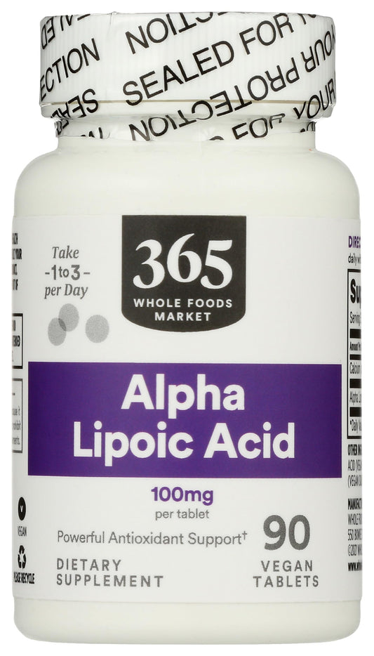 365 by Whole Foods Market Alpha Lipoic Acid 100mg Tablets 90 Count