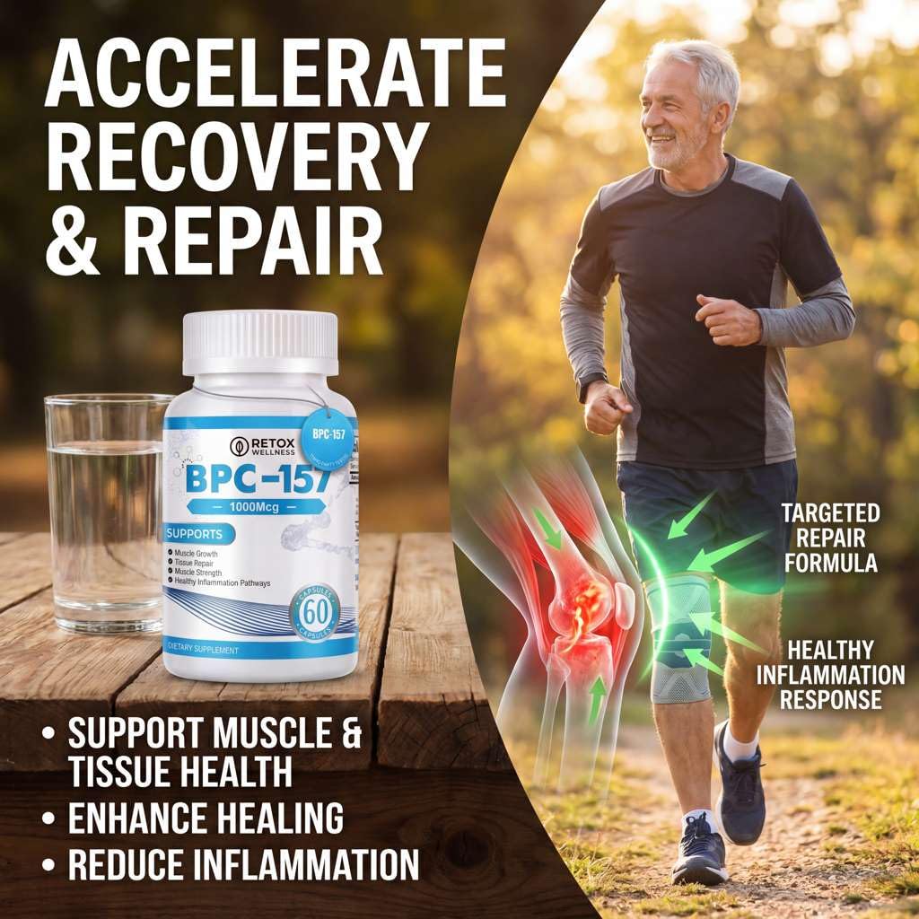 Retox Wellness BPC-157 1000mcg, 60 Capsules
