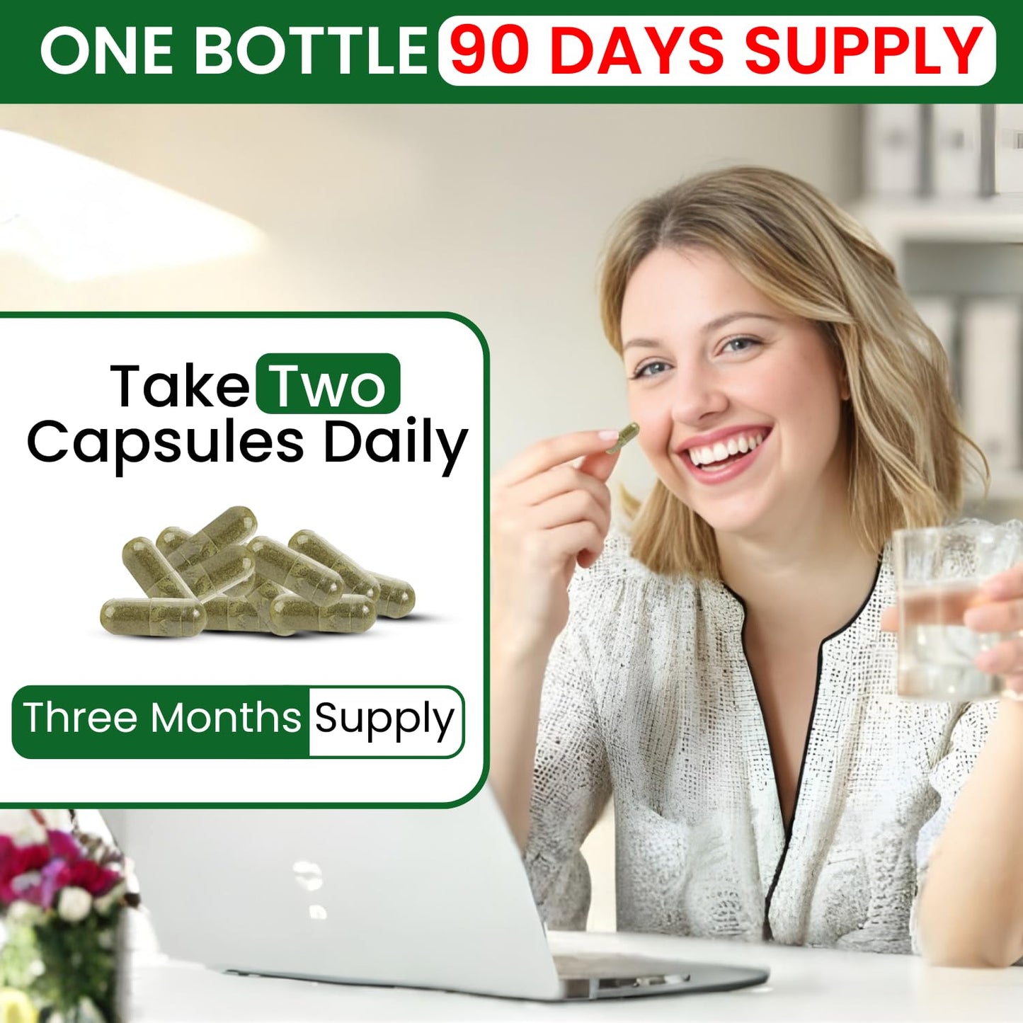 VITBOOST Moringa Oleifera 50:1 Extract Capsules 400mg - 180 Count