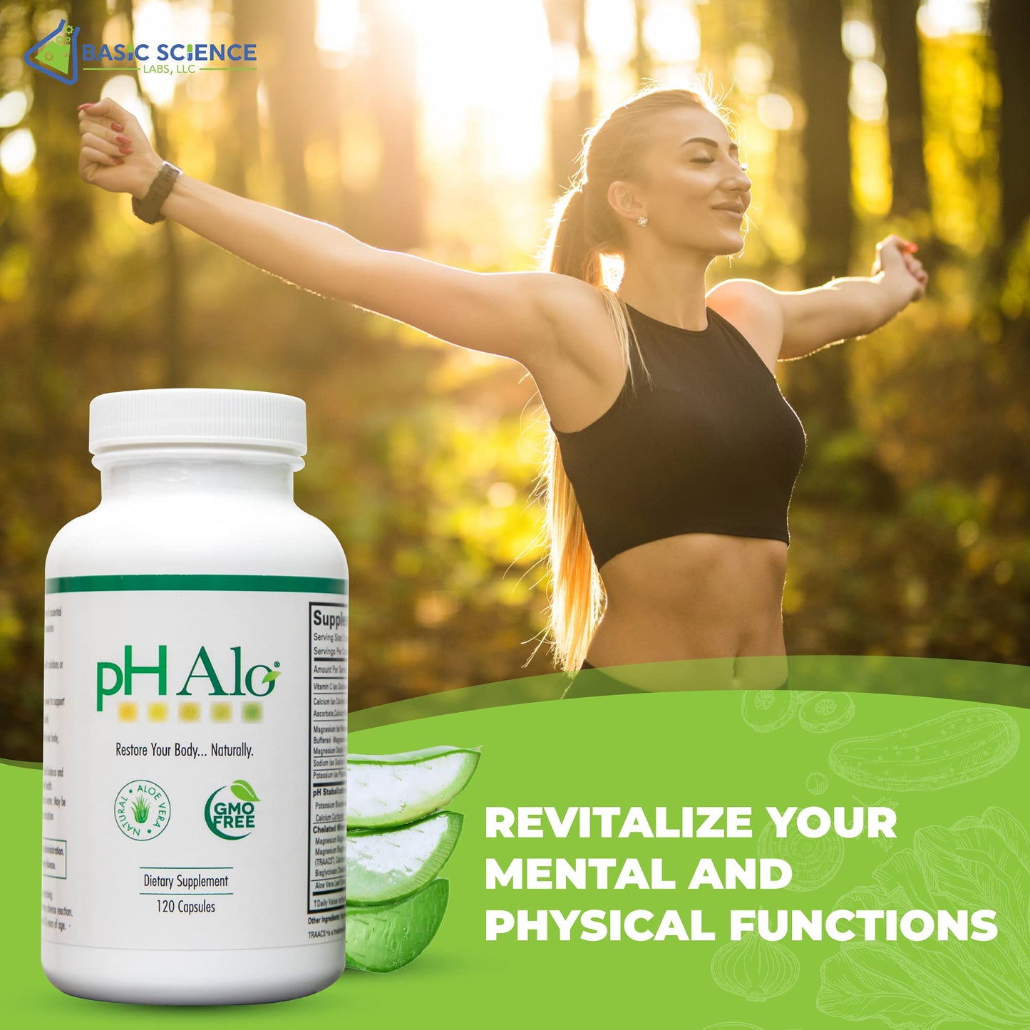 pHAlo pH Balance Supplement Capsules, 120 Count