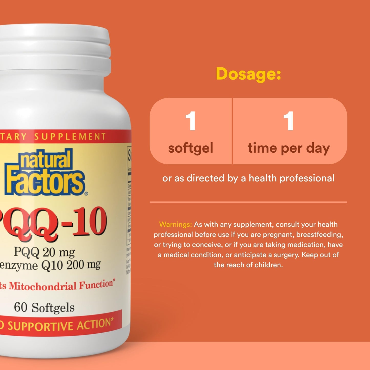 Natural Factors PQQ-10 Softgels 30